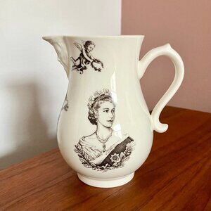 Vintage Royal Worcester 1953 Queen Elizabeth II Small Coronation Jug - Near Mint
